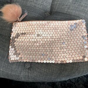 💕3 for $15💕 M•A•C Cosmetics rose gold sequin makeup bag